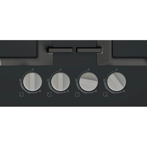 Поверхность газовая Bosch PNP6B6K40 Газ, 4.5х59x52 см, закаленное стекло, 4 конфорки, газ-контроль, автоподжиг, черный
