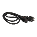 Шнур питания Lanmaster LAN-PP19L/SH-0.5-BK C19-Schuko проводник.:3x1.5мм2 0.5м 220В 16А черный