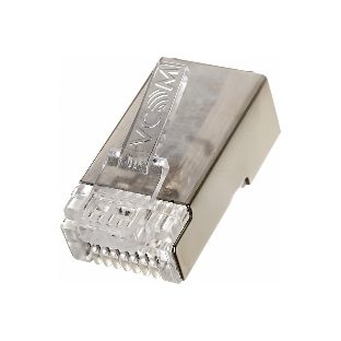 Коннектор VCOM RJ45 8P8C для FTP кабеля 5 кат. экранированные, 20 шт,