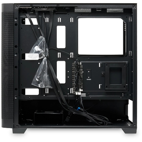 Компьютерный корпус без блока питания Case HSPD M740, Mesh Mid Tower, черный, TG, 0.6 SPCC, no fans, E-ATX, ATX, mATX, mITX, 170/400/200мм, 4x2.5