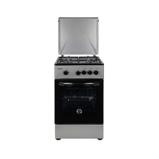 Плита газовая Kraft KF-FSK5301GS серый, конфорок 4 газовых, духовка 58 л, 50 см x 85.5 см x 55.6 см