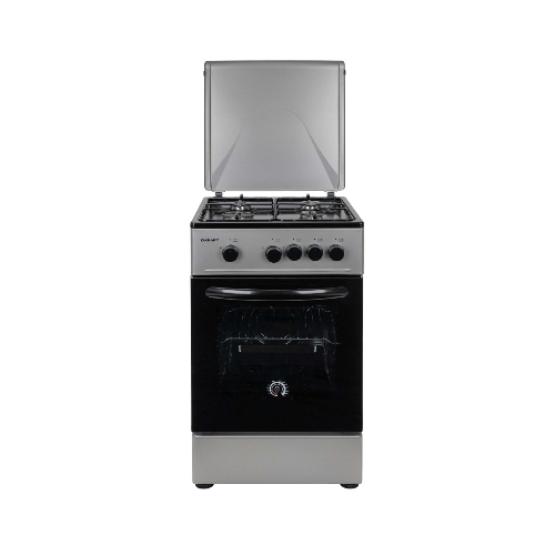 Плита газовая Kraft KF-FSK5301GS серый, конфорок 4 газовых, духовка 58 л, 50 см x 85.5 см x 55.6 см