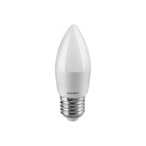 Лампа светодиодная ОНЛАЙТ 71634 OLL-C37-8-230-2.7K-E27-FR 8Вт свеча 2700К теплый белый E27 560лм 176-264В