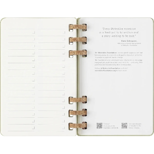Еженедельник Moleskine ACADEMIC SPIRAL DHSPK5212AMWH3 Large 150х210 мм 200 стр. кремовые страницы спираль киви