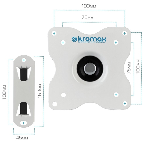Кронштейн для телевизора Kromax DIX-15 белый 15