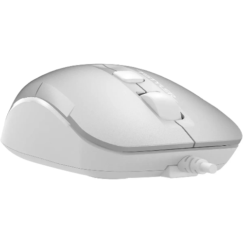 Мышь проводная A4Tech Fstyler FM26 серебристый/белый, 1600 dpi, USB, кнопки - 4