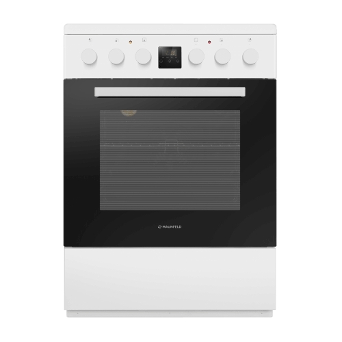Плита электрическая Maunfeld MEC67CW08TD белый, конфорок 4 шт, духовка 59 л, 60 см x 85 см x 60 см