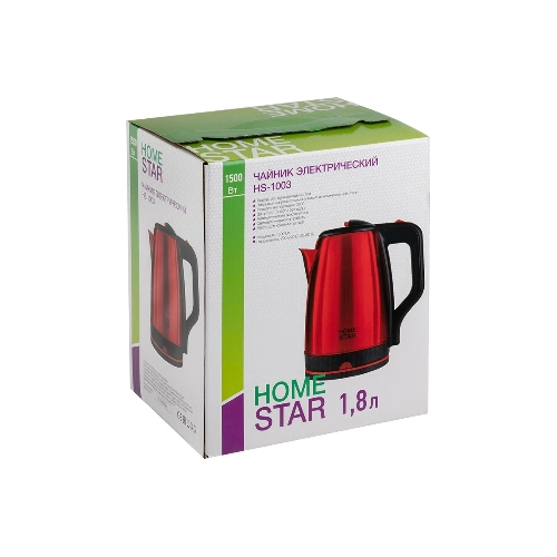 Чайник электрический HOMESTAR HS-1003 красный (107001)