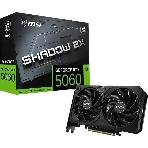 Видеокарта MSI RTX 5060 8G SHADOW 2X OC MAX, NVIDIA RTX 5060, 8Gb, GDDR7, 128 bit, PCI-E 5.0, HDMIx1, DPx3, HDCP, 2535 MHz