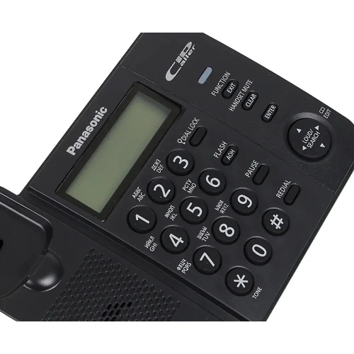 Телефон проводной Panasonic KX-TS2356RUB черный АОН,Caller ID,ЖКД,блокировка набора,выключение микрофона