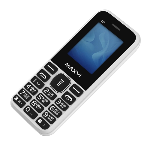 Мобильный телефон Maxvi C27 белый