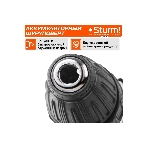 Дрель-шуруповерт Sturm CD3618, 18 В, 2 Ач, 31 Нм, щеточный