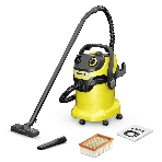 Строительный пылесос Karcher WD 5 V-25/5/22 желтый, 1100 Вт, уборка сухая/сбор воды, пылесборник мешок/контейнер, 25 л