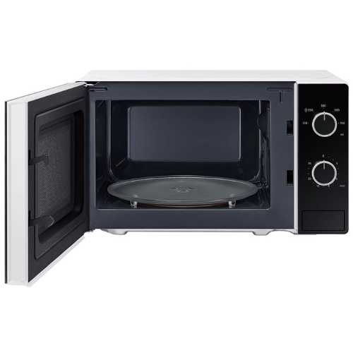 Микроволновая печь Samsung MS20A3010AH белый/черный, 20 л, 700 Вт, переключатели - поворотный механизм