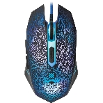 Комплект клавиатура+мышь Defender Target MKP-350 проводной, USB, 3200 DPI, чёрный/красный