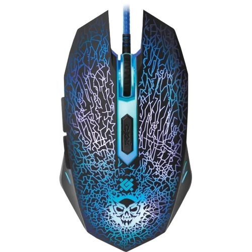 Комплект клавиатура+мышь Defender Target MKP-350 проводной, USB, 3200 DPI, чёрный/красный