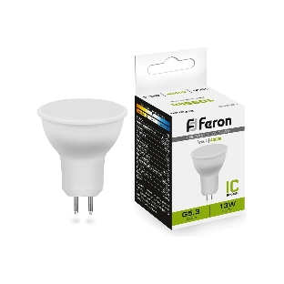Лампа светодиодная Feron LB-960 13Вт 230В G5.3 белый