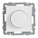 Светорегулятор IEK BR-D20-0600-K91 поворотно-нажимной СП BRITE СС10-1-0-БрАБ 600 Вт механизм арктич. бел.