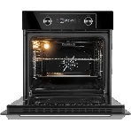 Шкаф духовой электрический Maunfeld AEOH60102B, 60л, дверца с 3 стеклами, черный