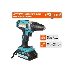 Дрель-шуруповерт Sturm CD3618, 18 В, 2 Ач, 31 Нм, щеточный