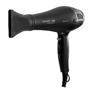 Фен Galaxy Line GL 4356 черный, 2400 Вт, ионизация