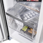 Холодильник Maunfeld MFF177NFB Slim Inverter черный двухкамерный 352/198л морозилка слева, No Frost, Side by Side