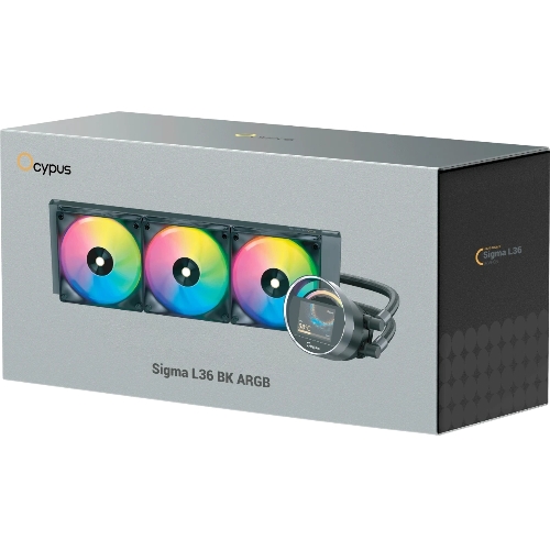 Система охлаждения Ocypus Sigma L36 BK ARGB, 360мм, LCD Pump 2.4