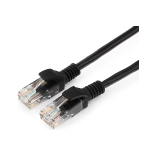 Патч-корд UTP Cablexpert PP12-15M/BK cat.5e, 15м, литой, многожильный, черный