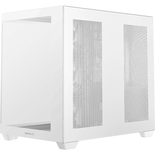 Компьютерный корпус Deepcool CG530 4F WH без БП, боковое окно (панорама), 3x120мм ARGB Reverce вентилятора на боковой стенке, 1x120мм ARGB вентилятор сзади, белый, ATX