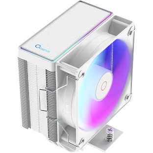 Кулер для процессора Ocypus Gaммa A40 WH ARGB Digital, 100мм ARGB FAN, Top Display Panel, 4 HEAT PIPES, 4-PIN PWM, 600-2400 RPM, 29.5DBA, HYDRO BEARING, LGA115X/1200/1700/18XX, AM4/AM5
