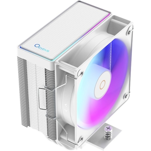 Кулер для процессора Ocypus Gaммa A40 WH ARGB Digital, 100мм ARGB FAN, Top Display Panel, 4 HEAT PIPES, 4-PIN PWM, 600-2400 RPM, 29.5DBA, HYDRO BEARING, LGA115X/1200/1700/18XX, AM4/AM5