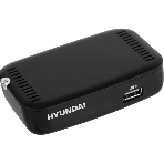 Приставка для цифрового ТВ Hyundai H-DVB460 черный, DVB-T2, DVB-T, DVB-C, HDMI, USB 2.0 х2