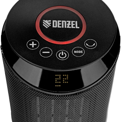 Тепловентилятор керамический Denzel DTFC-2000X, 1000/2000 Вт, 20 м2, 3 режима, пульт, Wi-Fi, термостат