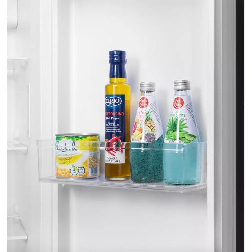 Холодильник Maunfeld MFF177NFB Slim Inverter черный двухкамерный 352/198л морозилка слева, No Frost, Side by Side
