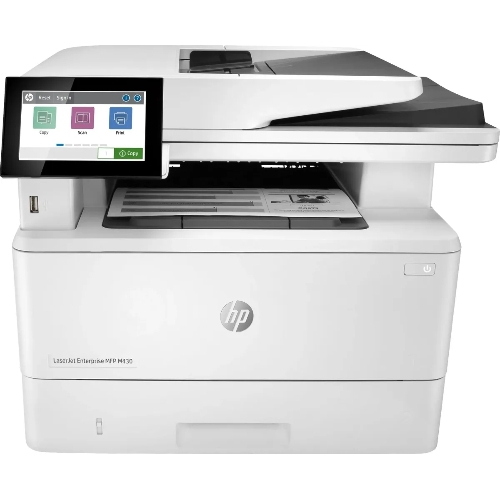 МФУ лазерное HP LaserJet Enterprise M430f (3PZ55A), A4, ч/б, печ. до 40 стр/мин., скан. до 29 стр/мин., 1200 x 1200 dpi (печать) 600x600dpi (скан), USB, RJ-45, Air Print, Mopria