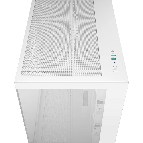 Компьютерный корпус Deepcool CG530 4F WH без БП, боковое окно (панорама), 3x120мм ARGB Reverce вентилятора на боковой стенке, 1x120мм ARGB вентилятор сзади, белый, ATX