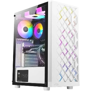 Компьютерный корпус Azza Spectra белый без БП ATX 7x120мм 2x140мм 2xUSB 2.0 1xUSB 3.0 audio bott PSU