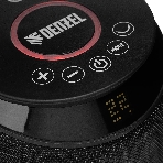 Тепловентилятор керамический Denzel DTFC-2000X, 1000/2000 Вт, 20 м2, 3 режима, пульт, Wi-Fi, термостат