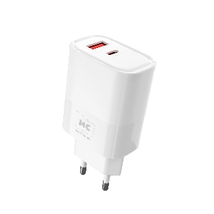 Сетевое зарядное устройство MORE CHOICE NC81i СЗУ 1USB+1Type-C 3.0A PD 20W+ QC3.0, белый