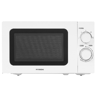 Микроволновая печь Hyundai HYM-M2064 белый, 20 л, 700 Вт, переключатели - поворотный механизм