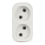 Плоский разветвитель Smartbuy (SBE-10-A02-2) 2 гнезда без заземления плоский 10А 250B