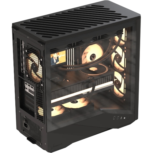 Компьютерный корпус Aerocool \ Formula V Line Air Power G9 DUO PA Black, ATX, TYPE-C*1, USB3.0*2, MESH/GLASS FRONT PANEL, FRONT 3x PERFORMANCE ARGB, REAR 1x PERFORMANCE ARGB