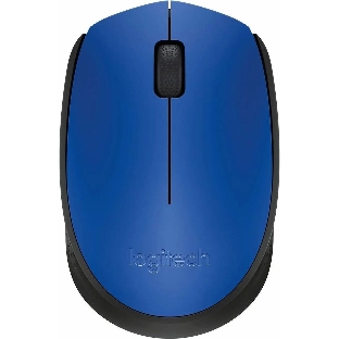 Мышь беспроводная Logitech M171 синий, 1000 dpi, радиоканал, USB, кнопки - 3
