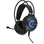 Гарнитура Oklick HS-L300G чёрный, проводная, 3.5 мм, подсветка