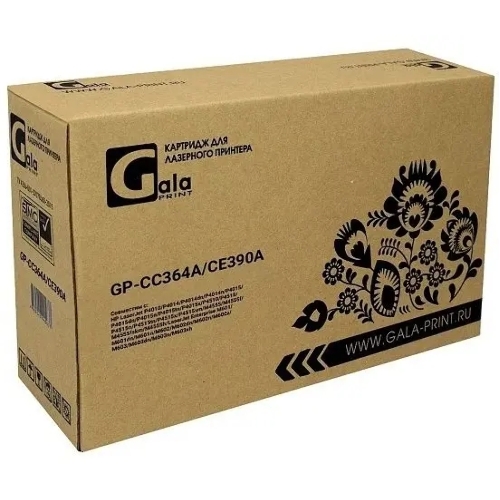 Картридж лазерный GalaPrint GP-CC364A/CE390A черный (10000 стр.) для HP LaserJet P4014/P4015/P4515/Enterprise 600/M601n/601dn/602n/602dn/602x/603n/603dn/M4555h/4555f/4555fskm MFP