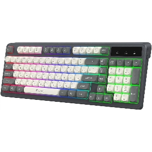 Клавиатура Oklick 731G проводная, USB Type-A, серый/белый