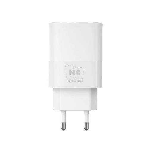Сетевое зарядное устройство MORE CHOICE (4620202553508) NC67a СЗУ 1Type-C 3.0A PD 20W, белый