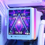 Водяное охлаждение для процессора Thermalright Grand Vision 360 (360mm, LED, White, ARGB/Fans: 3x120mm, 80.45CFM, 29.4dBA, 2150RPM/Pump height 72.5mm, 6400RPM, Rad thickness 27mm/S: 1700, 1200, 1851, 115X, 2011, 2066, AM5, AM4)