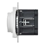 Светорегулятор IEK BR-D20-0600-K91 поворотно-нажимной СП BRITE СС10-1-0-БрАБ 600 Вт механизм арктич. бел.
