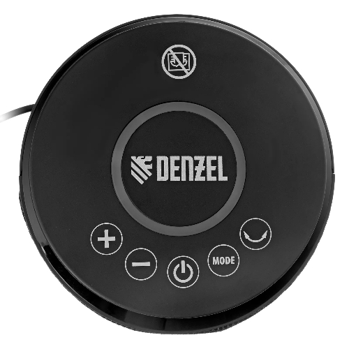 Тепловентилятор керамический Denzel DTFC-2000X, 1000/2000 Вт, 20 м2, 3 режима, пульт, Wi-Fi, термостат